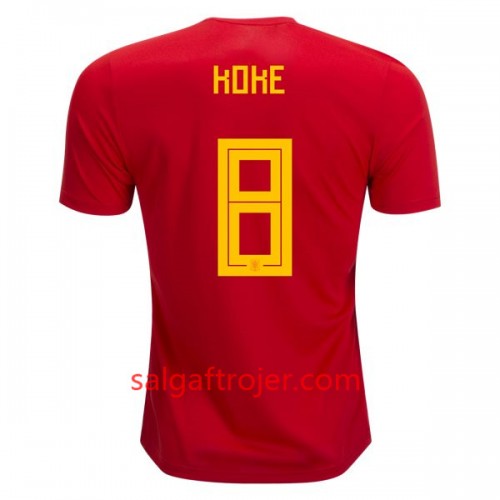 Spanien Fodboldtrøjer Koke 8 Hjemmebanesæt VM 2018 Spanien Fodboldtrøjer Koke 8 Hjemmebanesæt VM 2018